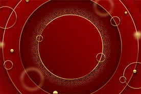 抽象圆环喜庆背景