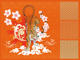 东北虎 中国风装饰画