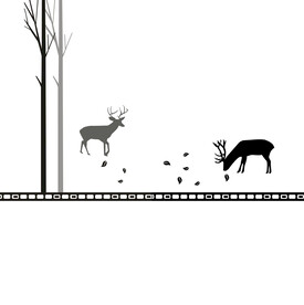 高清分层透明底推拉门打印图