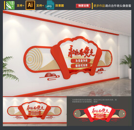 永远跟党走文化墙