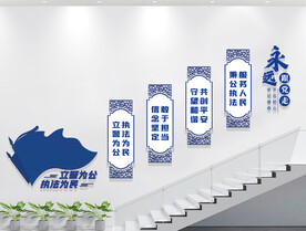 警营楼梯文化墙