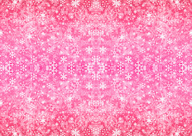 粉色雪花四方连续图案