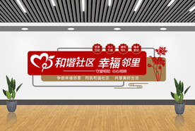 和谐社区文化墙