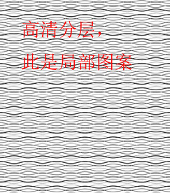 高清分层透明底丝印图案