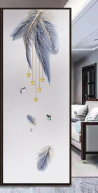 高清分层透明底玄关打印图