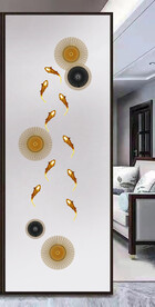 高清分层透明底玄关打印图