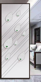 高清分层透明底玄关打印图