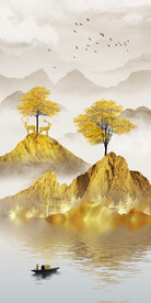 装饰画 山水风景画