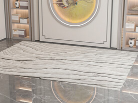 中式客厅场景沙发空景效果图