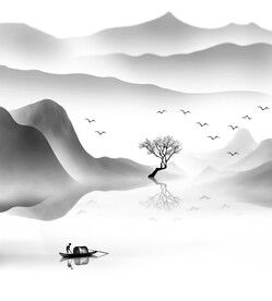 高清分层推拉门写真图