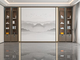 新中式客厅背景墙