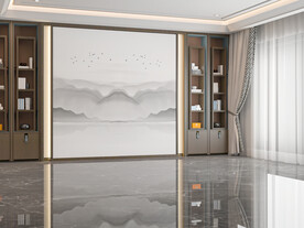 新中式客厅场景