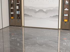 新中式客厅场景家具空景效果图