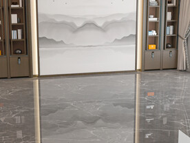 新中式客厅场景空景效果图