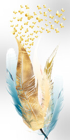 装饰画 羽毛 蝴蝶