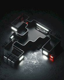 c4d科幻场景模型图片