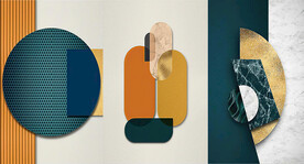 装饰画 晶瓷画 圆形 方形