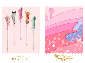 装饰画 晶瓷画 羽箭