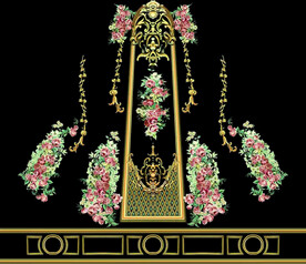 大牌  方巾  数码印花