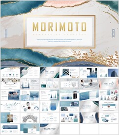 鎏金大理石创意ppt模板