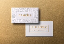 名片烫金样机
