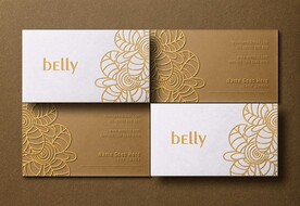 印花烫金名片样机