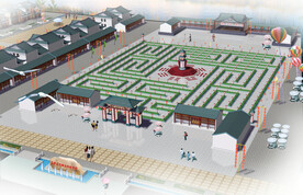 九曲黄河灯阵效果图