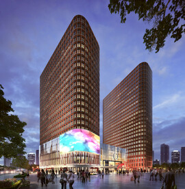 商业综合体夜景效果图