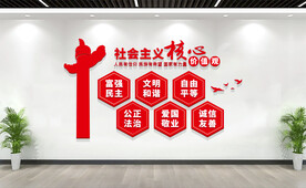 社会主义核心价值观文化墙