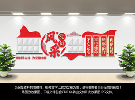 党员风采文化墙