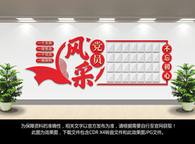 党员风采文化墙