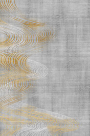 金色线条轻奢地毯地垫图案设计