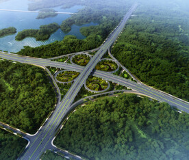 立交桥鸟瞰效果图