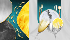 装饰画 晶瓷画 高足酒杯 柠檬