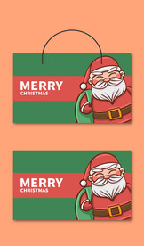 圣诞节手提袋设计