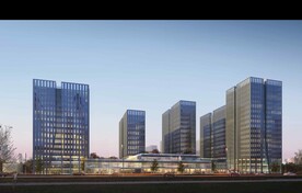 现代商业建筑夜景