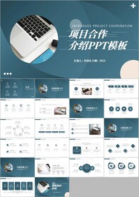 简约项目合作介策划书ppt模板