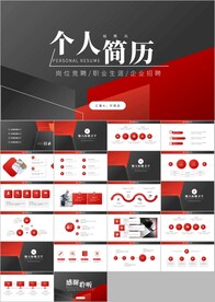 时尚岗位竞聘个人简历PPT模板