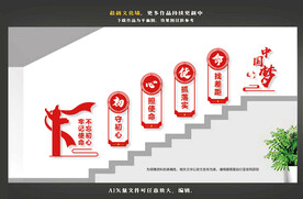 党建楼梯文化墙