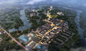 古镇度假酒店鸟瞰图