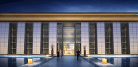 销售中心会所夜景效果图