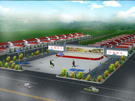 文化健身广场效果图