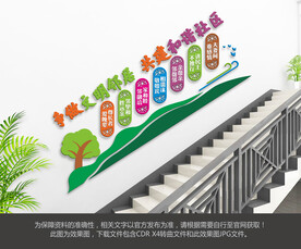 社区楼梯文化墙