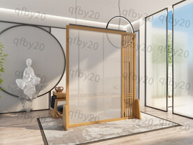 新中式实木屏风 座屏 