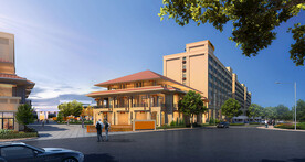 快递物流中心入口大门