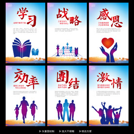 企业文化展板  