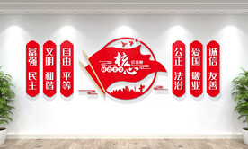 社会主义核心价值观文化墙