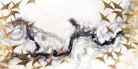 装饰画 晶瓷画 水墨抽象画