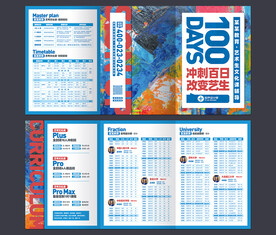 艺考生文化课高考招生折页