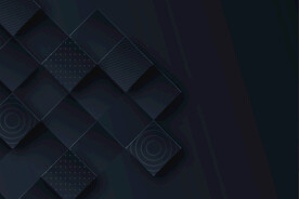 立方体的渐变黑色背景